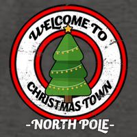 Welcome To Christmas Town North Pole Vector Backpack