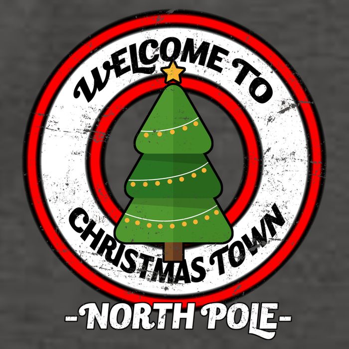 Welcome To Christmas Town North Pole Vector Backpack