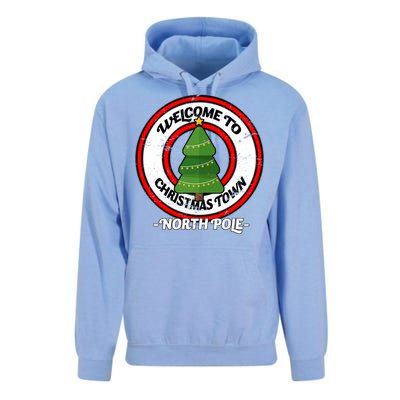 Welcome To Christmas Town North Pole Unisex Surf Hoodie