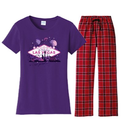 Welcome To Fabulous Las Vegas Women's Flannel Pajama Set