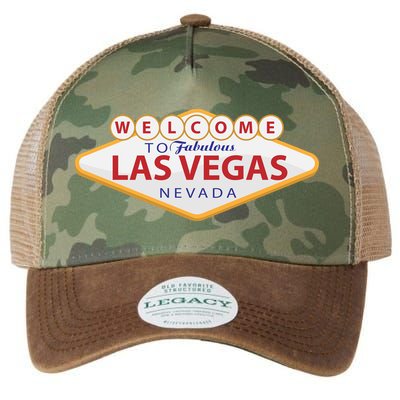 Welcome To Fabulous Las Vegas Sign Legacy Tie Dye Trucker Hat
