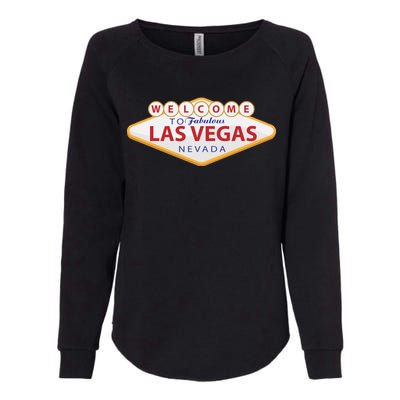 Welcome To Fabulous Las Vegas Sign Womens California Wash Sweatshirt