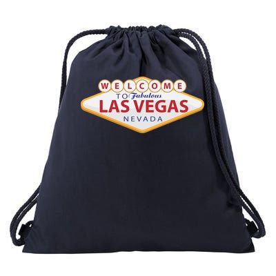 Welcome To Fabulous Las Vegas Sign Drawstring Bag