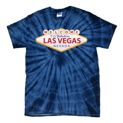 Welcome To Fabulous Las Vegas Sign Tie-Dye T-Shirt