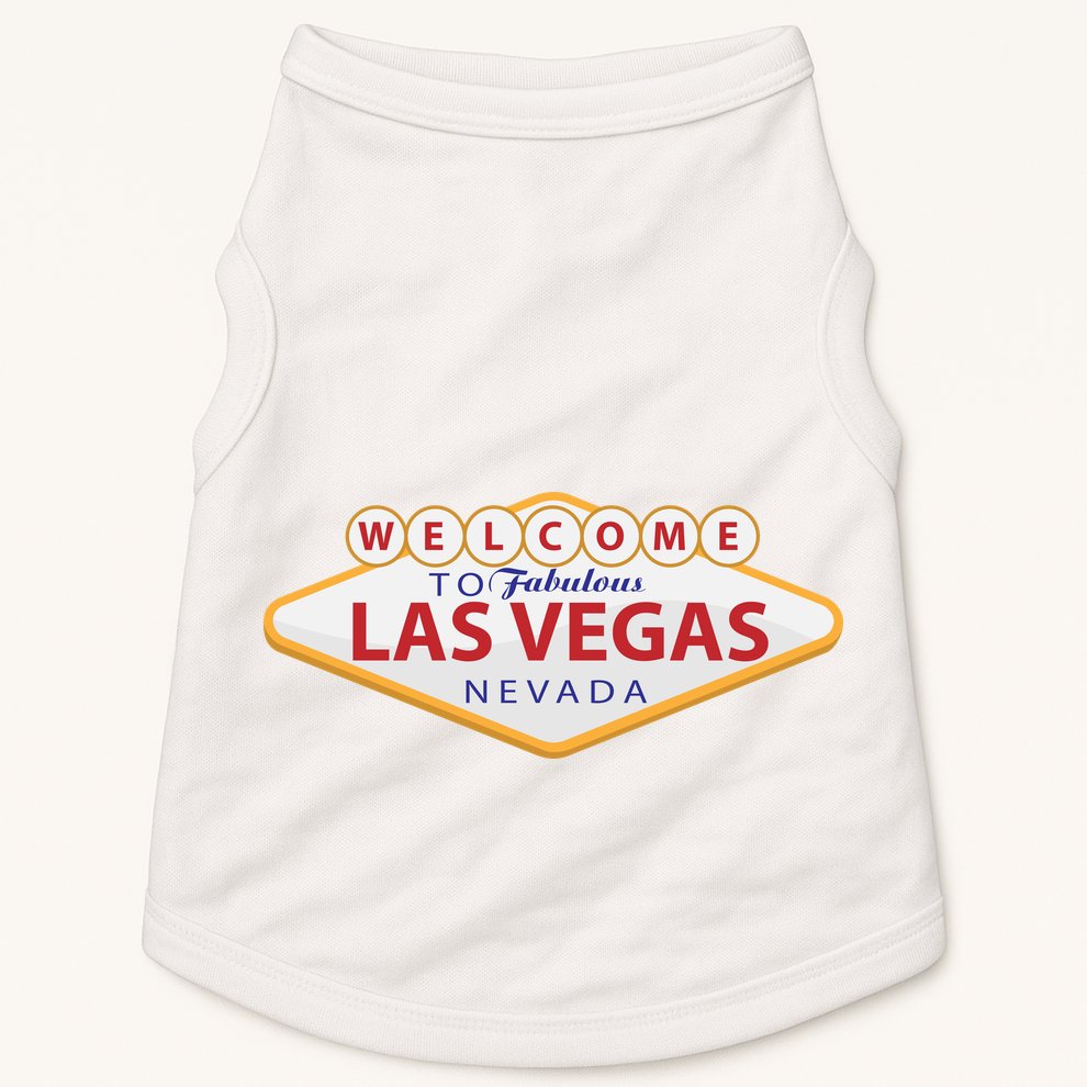 Welcome To Fabulous Las Vegas Sign Doggie Tank