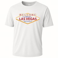 Welcome To Fabulous Las Vegas Sign Cooling Performance Crew T-Shirt