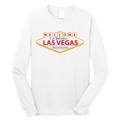 Welcome To Fabulous Las Vegas Sign Long Sleeve Shirt