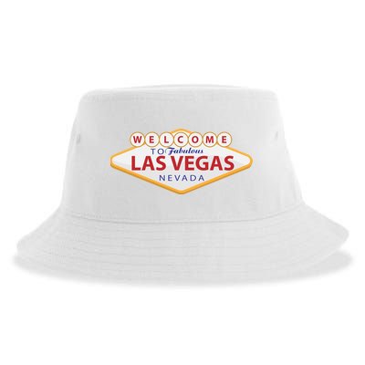 Welcome To Fabulous Las Vegas Sign Sustainable Bucket Hat