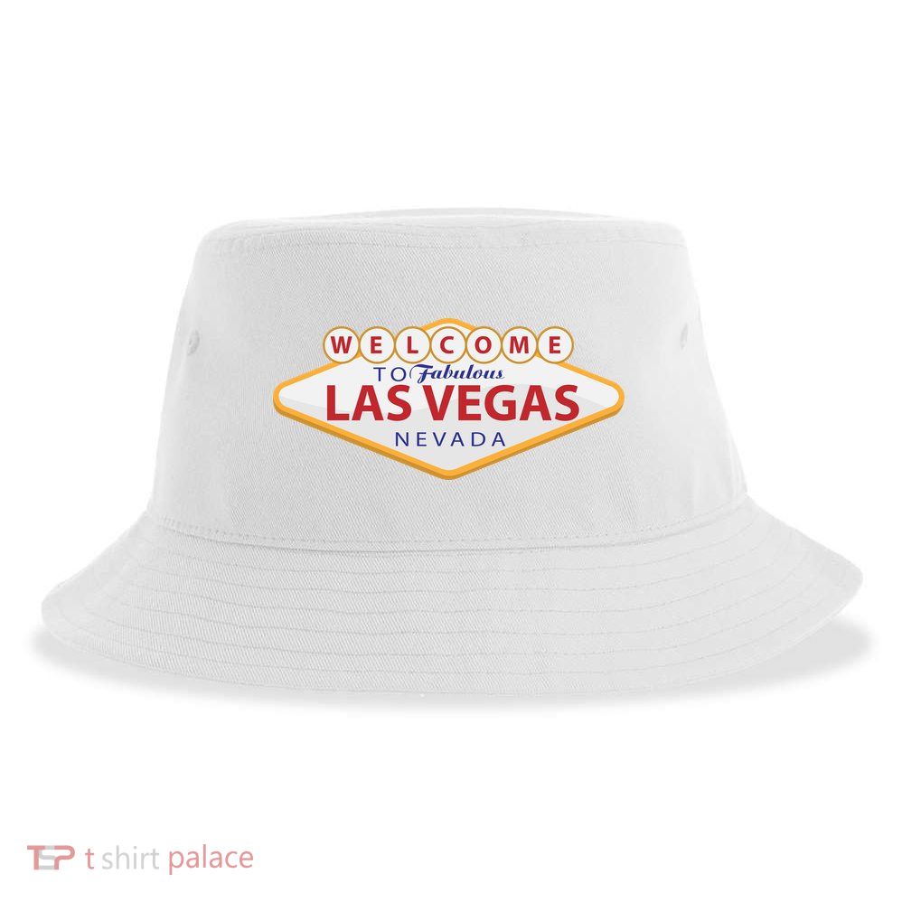 Welcome To Fabulous Las Vegas Sign Sustainable Bucket Hat