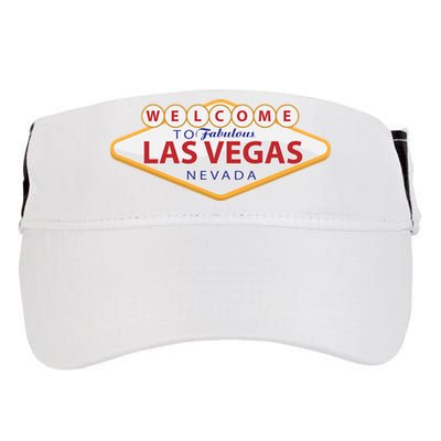 Welcome To Fabulous Las Vegas Sign Adult Drive Performance Visor