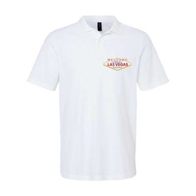 Welcome To Fabulous Las Vegas Sign Softstyle Adult Sport Polo