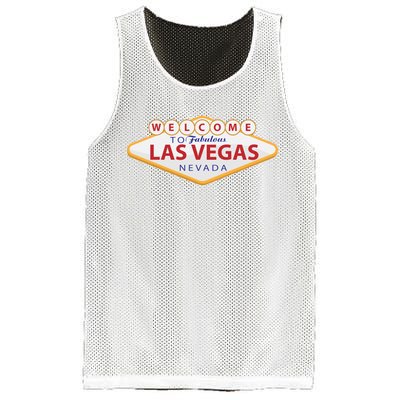 Welcome To Fabulous Las Vegas Sign Mesh Reversible Basketball Jersey Tank