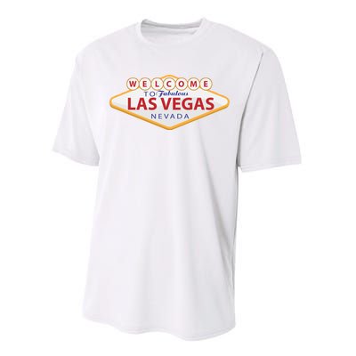 Welcome To Fabulous Las Vegas Sign Performance Sprint T-Shirt