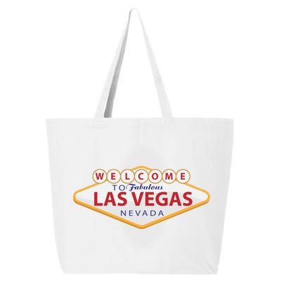 Welcome To Fabulous Las Vegas Sign 25L Jumbo Tote