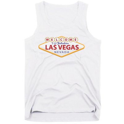 Welcome To Fabulous Las Vegas Sign Tank Top