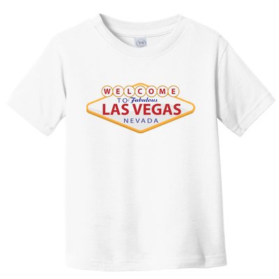 Welcome To Fabulous Las Vegas Sign Toddler T-Shirt