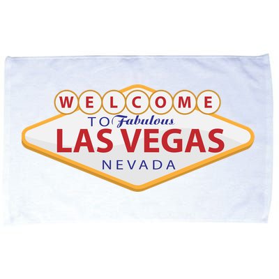 Welcome To Fabulous Las Vegas Sign Microfiber Hand Towel