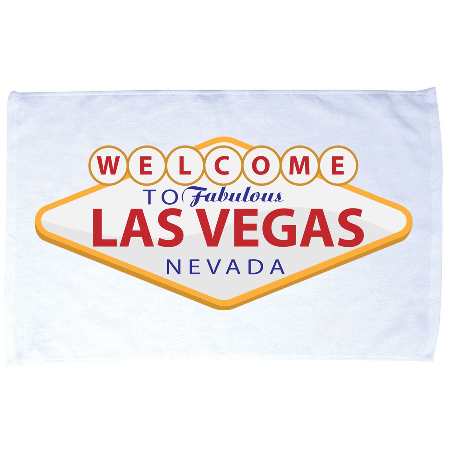Welcome To Fabulous Las Vegas Sign Microfiber Hand Towel