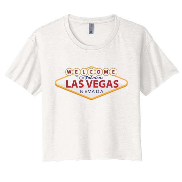 Welcome To Fabulous Las Vegas Sign Crop Top