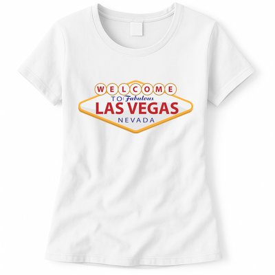 Welcome To Fabulous Las Vegas Sign Womens T-Shirt