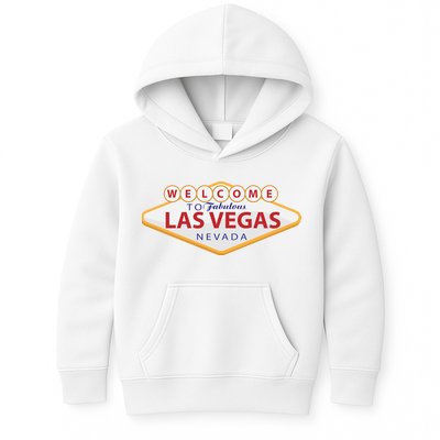 Welcome To Fabulous Las Vegas Sign Kids Hoodie