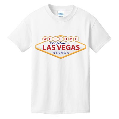 Welcome To Fabulous Las Vegas Sign Kids T-Shirt