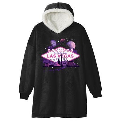 Welcome To Fabulous Las Vegas Universe Hooded Wearable Blanket
