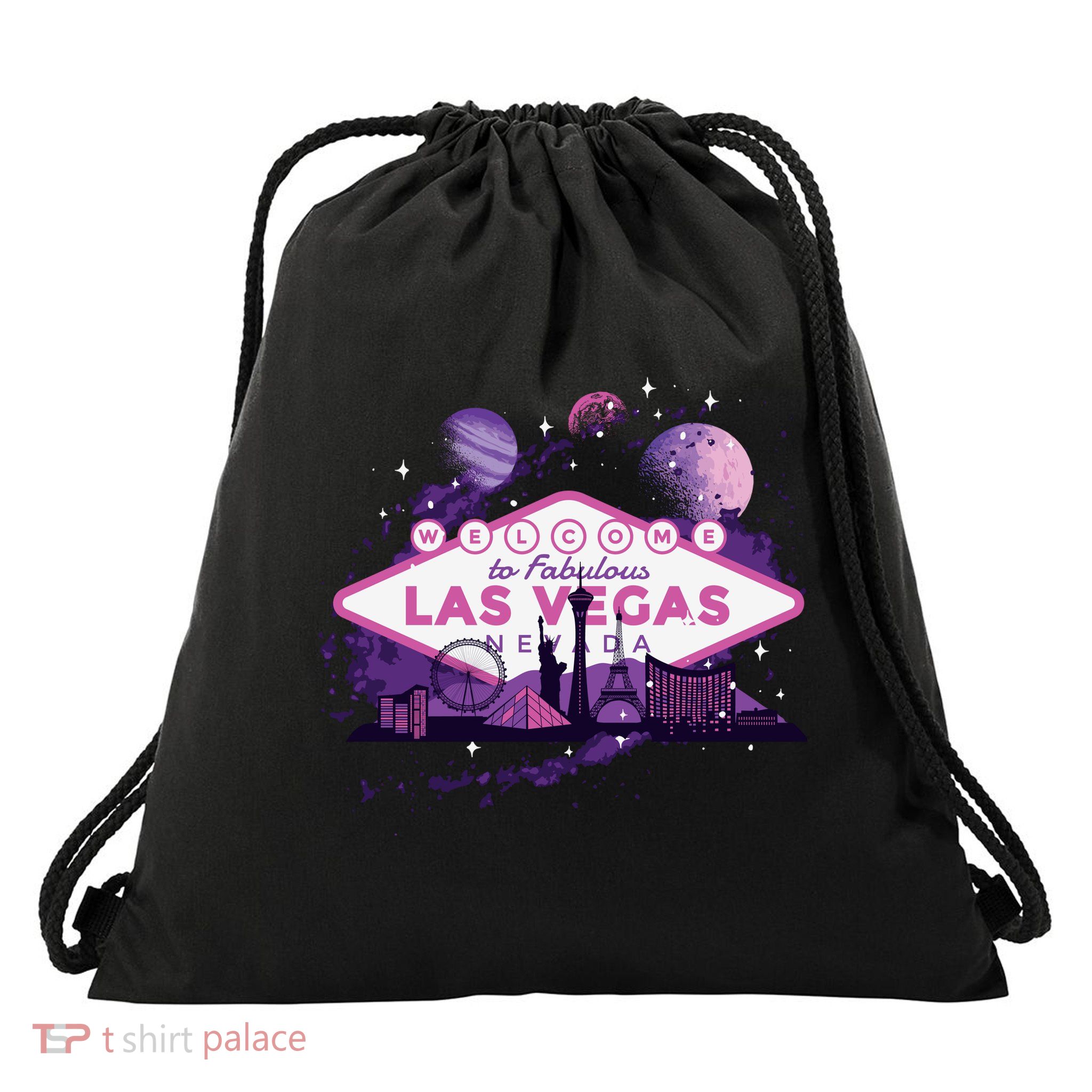 Welcome To Fabulous Las Vegas Universe Drawstring Bag