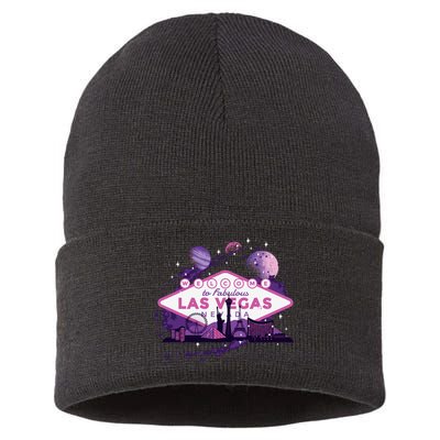 Welcome To Fabulous Las Vegas Universe Sustainable Knit Beanie