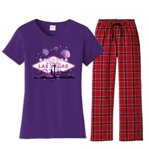 Welcome To Fabulous Las Vegas Universe Women's Flannel Pajama Set