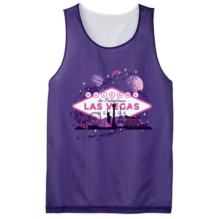 Welcome To Fabulous Las Vegas Universe Mesh Reversible Basketball Jersey Tank