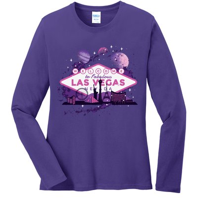Welcome To Fabulous Las Vegas Universe Ladies Long Sleeve Shirt