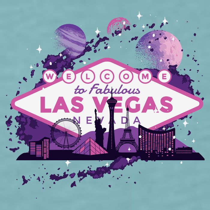 Welcome To Fabulous Las Vegas Universe Sueded Cloud Jersey T-Shirt