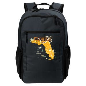 Welcome To Florida Cool Tourist Map Daily Commute Backpack