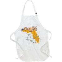 Welcome To Florida Cool Tourist Map Apron