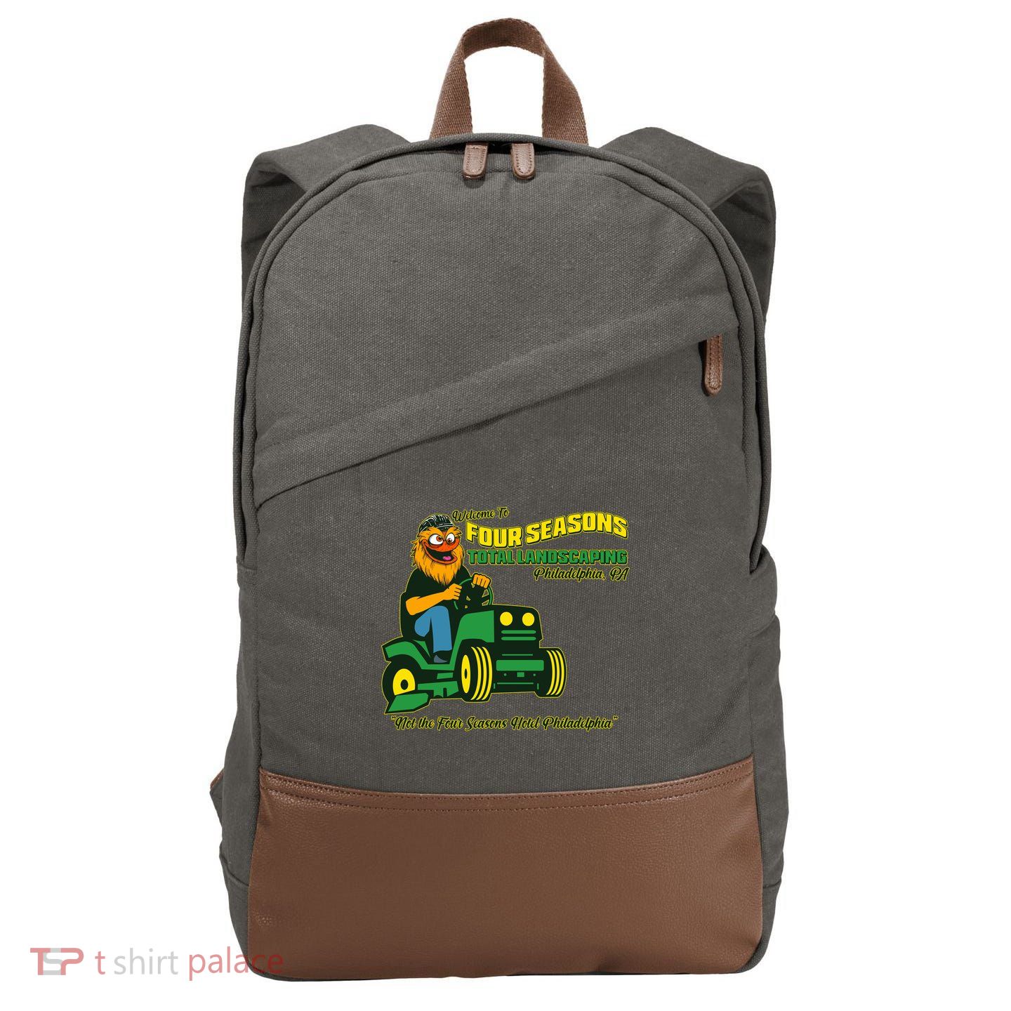 Welcome To Four Season Total Landscaping Philadelphia Cotton Canvas Backpack