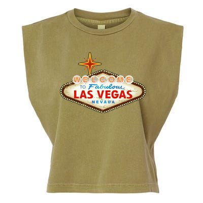 Welcome to Las Vegas Classic Sign Garment-Dyed Women's Muscle Tee