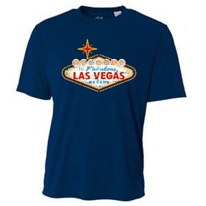 Welcome to Las Vegas Classic Sign Cooling Performance Crew T-Shirt