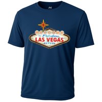 Welcome to Las Vegas Classic Sign Cooling Performance Crew T-Shirt