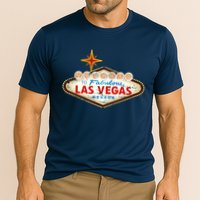 Welcome to Las Vegas Classic Sign Cooling Performance Crew T-Shirt