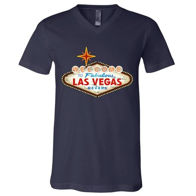 Welcome to Las Vegas Classic Sign V-Neck T-Shirt