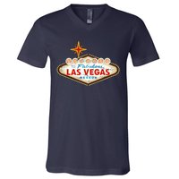 Welcome to Las Vegas Classic Sign V-Neck T-Shirt