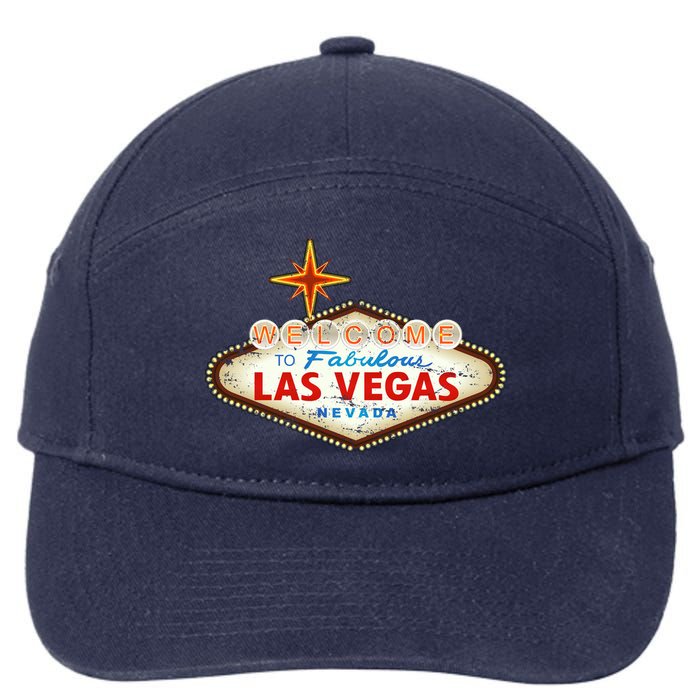 Welcome to Las Vegas Classic Sign 7-Panel Snapback Hat
