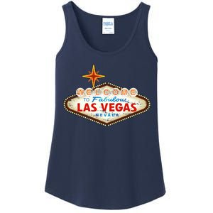 Welcome to Las Vegas Classic Sign Ladies Essential Tank