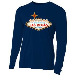 Welcome to Las Vegas Classic Sign Cooling Performance Long Sleeve Crew