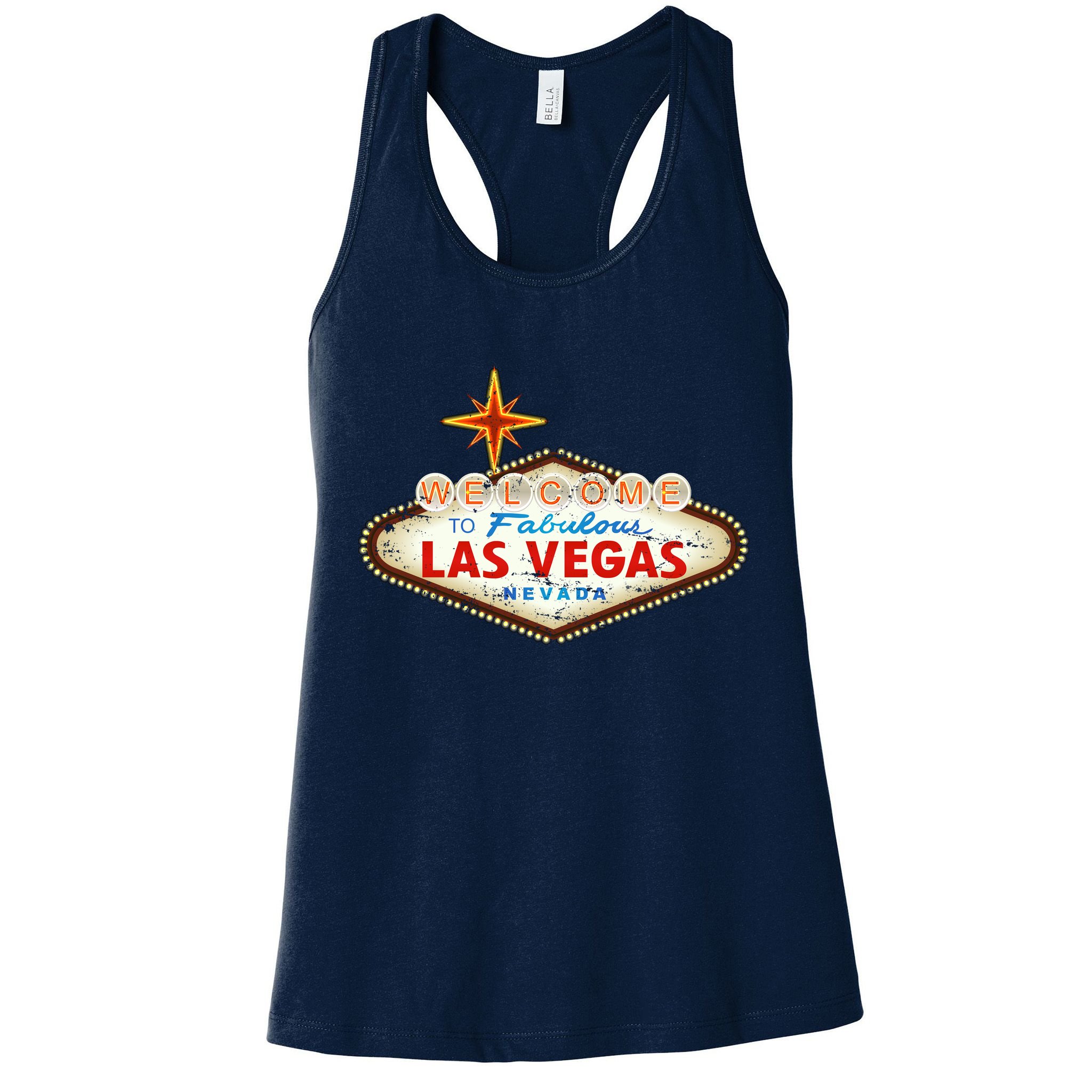 Welcome to Las Vegas Classic Sign Womens Tank Top