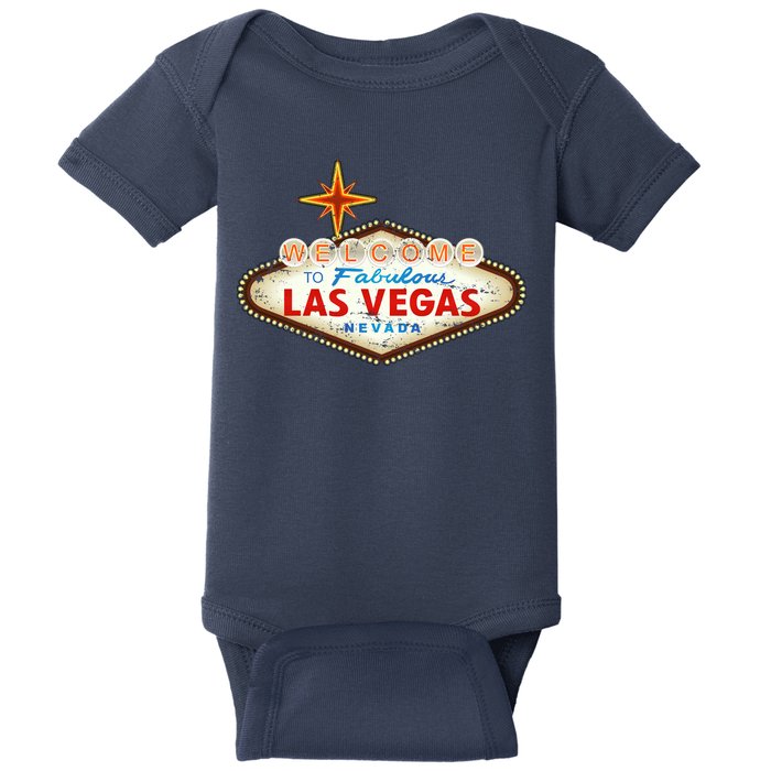Welcome to Las Vegas Classic Sign Baby Bodysuit