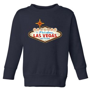 Welcome to Las Vegas Classic Sign Toddler Sweatshirt