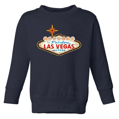 Welcome to Las Vegas Classic Sign Toddler Sweatshirt