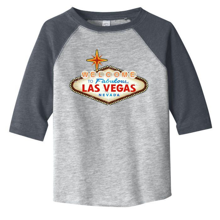 Welcome to Las Vegas Classic Sign Toddler Fine Jersey T-Shirt